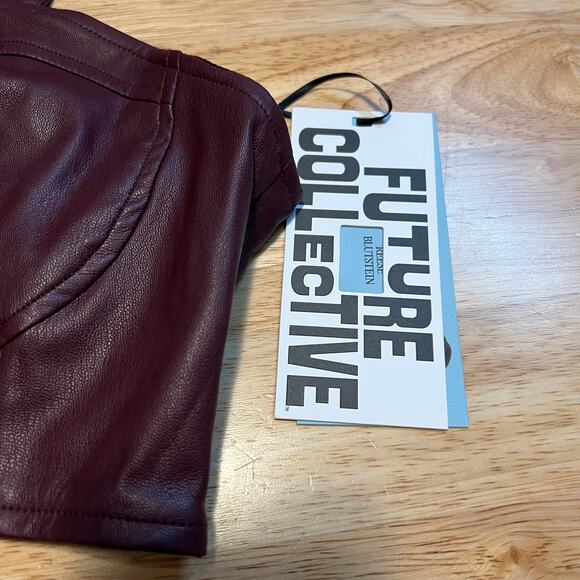 Future Collective with Reese Blutstein Women's Faux Leather Top - Size XXL - NWT - Picture 5 of 10
